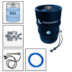 Destylator Beczka Keg Elektryczna 50l tri-clamp